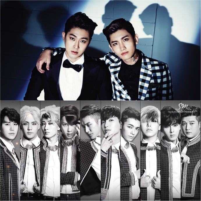 Super Junior TVXQ (Cassiopea) dan Super Junior (ELF)