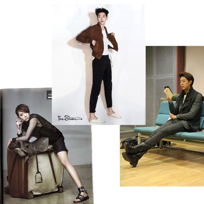 Jungshin CN Blue dengan kaki jenjangnya